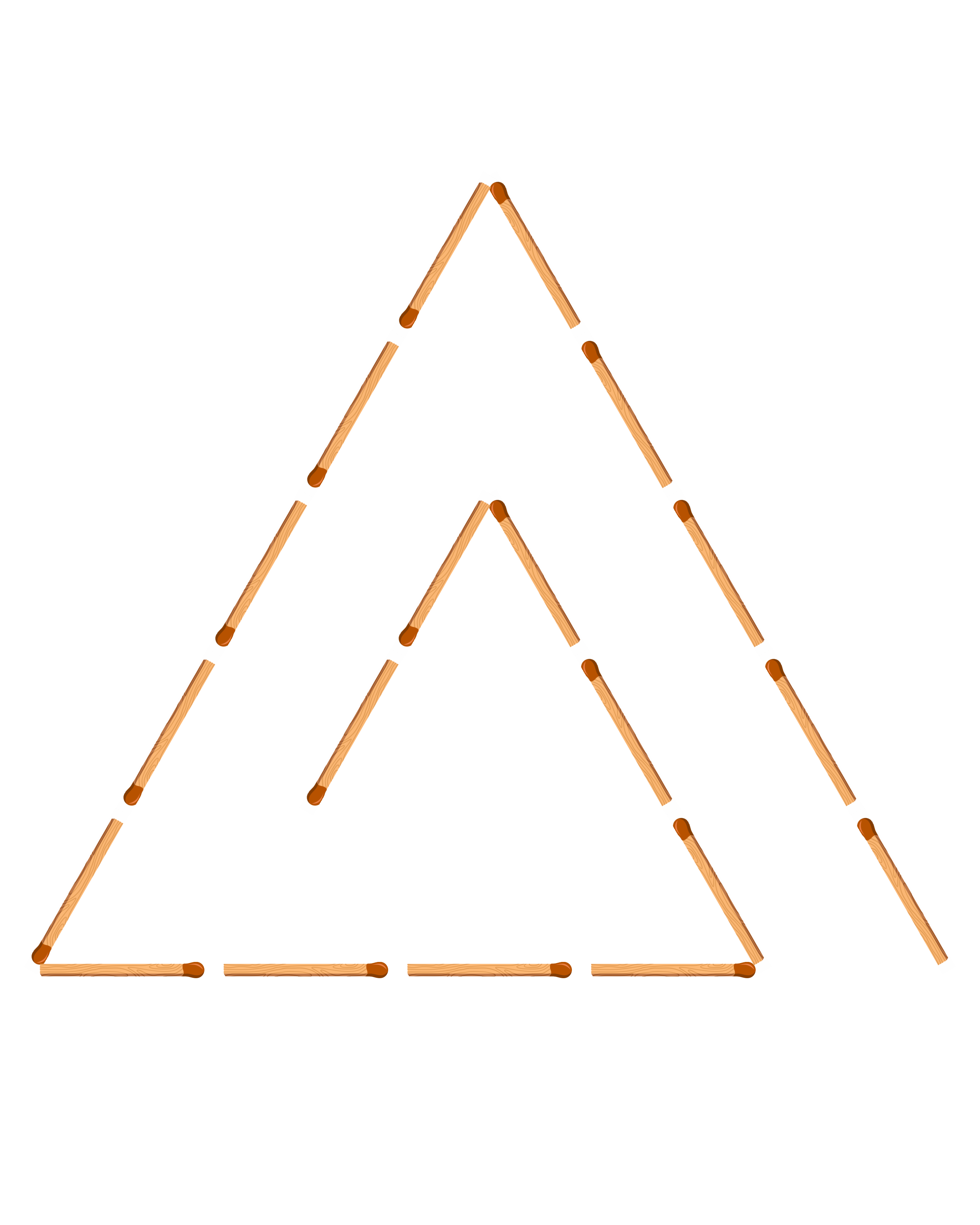Big Triangular Spiral Matchstick Puzzle Big triangular spiral matchstick puzzle