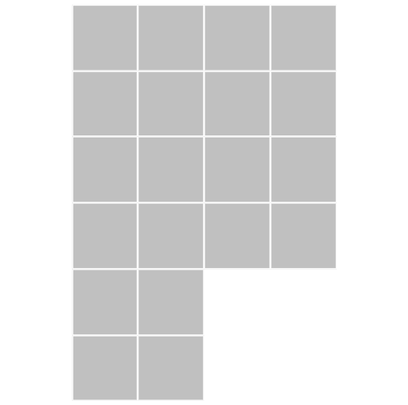 P-Board into 4 Scaled Parts