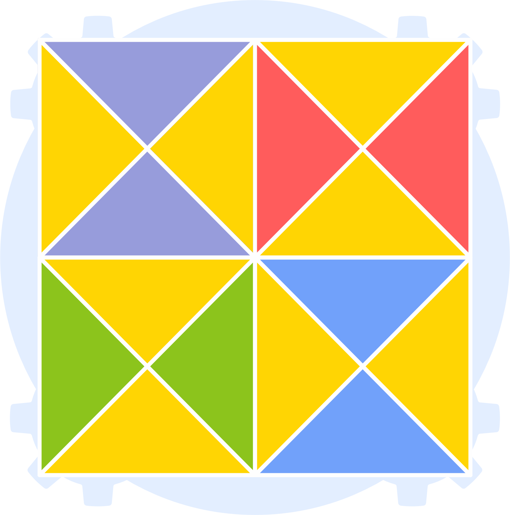 Right Triangles in the Square