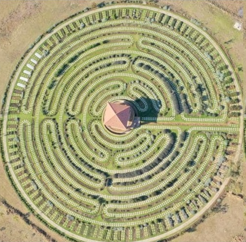 Top view of the labyrinth.